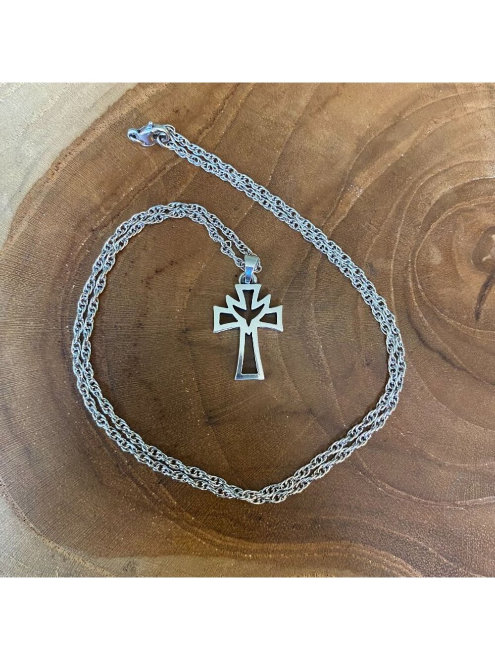 RETIRED James Avery Holy Spirit Necklace, 18", Sterling Silver